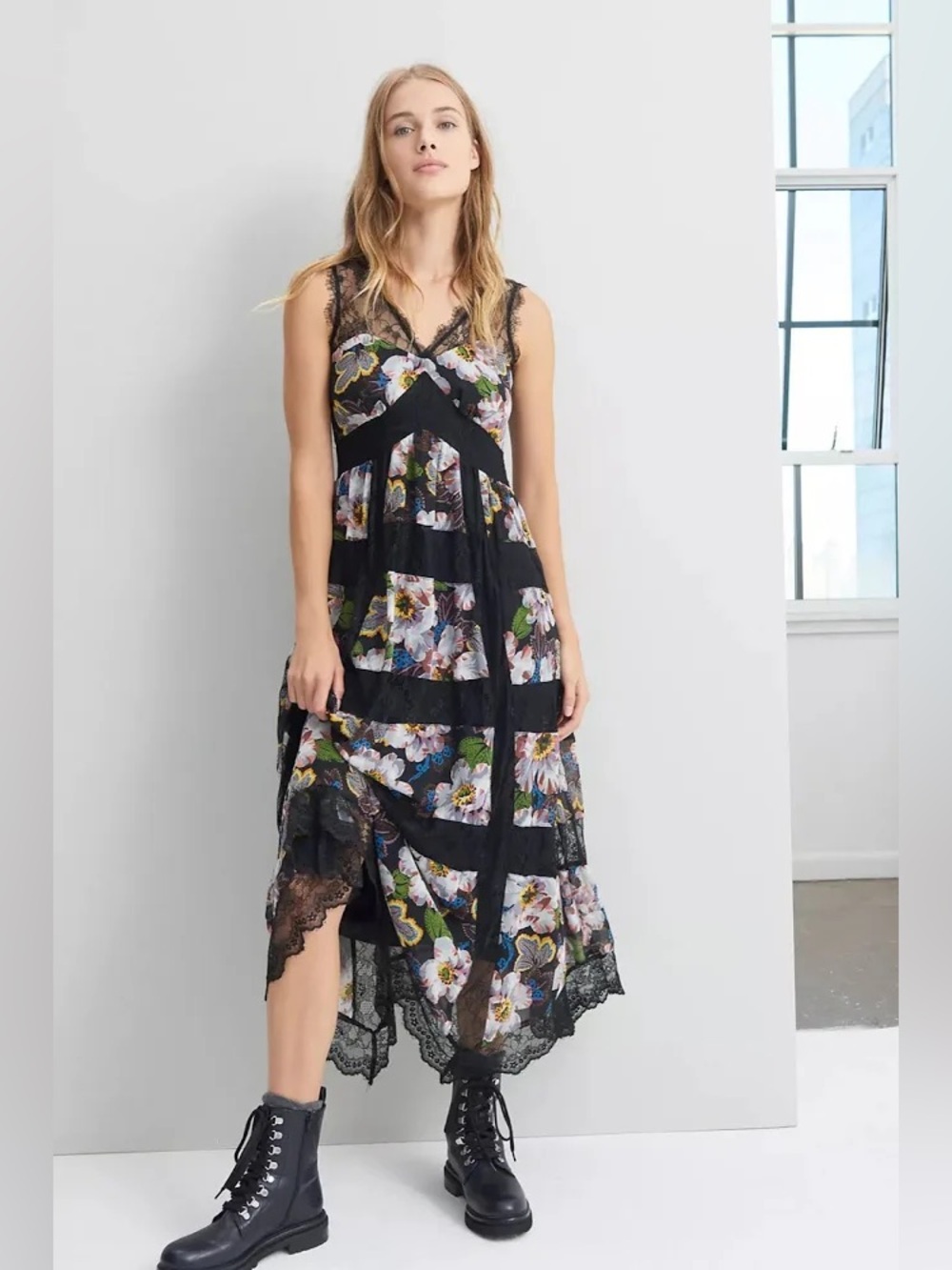 Anthropologie Kasondra Lace Maxi Dress